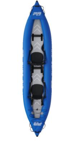 Надувная байдарка PA-AK02P 412x80см, насос, весла, сиденье, сумка, до 180кг, Aqua Marina PA-AK02P