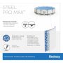 Каркасный бассейн Steel Pro Max 427х107см, 13030л, фил.-насос 3028л/ч, лестница, тент, Bestway 56950 BW