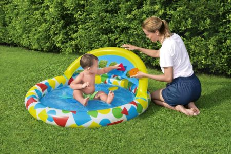Игровой бассейн 120х117х46см с обучающими фигурками, 45л, от 4 мес, Bestway 52378 BW