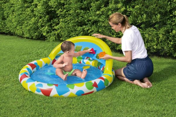 Игровой бассейн 120х117х46см с обучающими фигурками, 45л, от 4 мес, Bestway 52378 BW