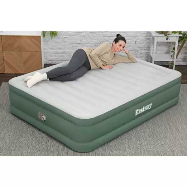 Надувная кровать "ToughLite" 203х152х46см, встр.насос 220В, до 300кг, Bestway 69646 BW