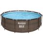 Каркасный бассейн Steel Pro 5617V BW, 366х122см "Ротанг", 10250л, фил.-насос 2006л/ч, лестн., тент, Bestway 5617V BW