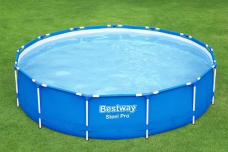 Каркасный бассейн Steel Pro 396х84см, 8680л, фил.-насос 2006л/ч, Bestway 5612E BW