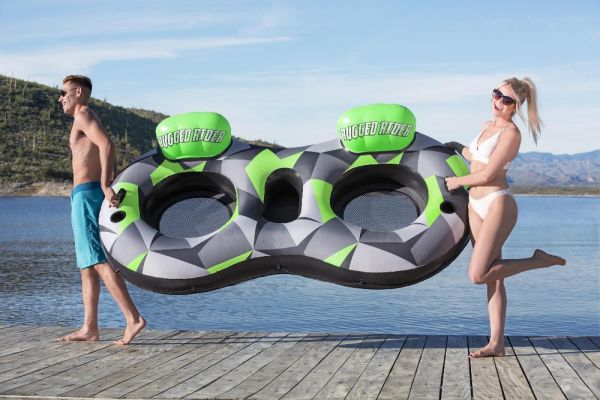 Надувной круг-кресло 251х132см "Rugged Rider II" для двоих, с ручками, до 180кг, Bestway 43279 BW