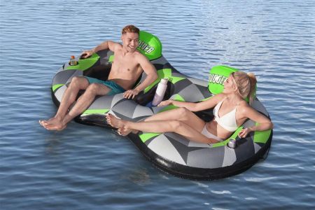 Надувной круг-кресло 251х132см "Rugged Rider II" для двоих, с ручками, до 180кг, Bestway 43279 BW