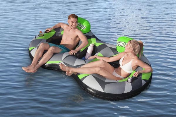 Надувной круг-кресло 251х132см "Rugged Rider II" для двоих, с ручками, до 180кг, Bestway 43279 BW