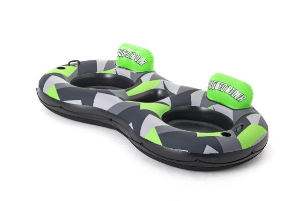 Надувной круг-кресло 251х132см "Rugged Rider II" для двоих, с ручками, до 180кг, Bestway 43279 BW