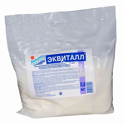ЭКВИТАЛЛ, 0,8кг п/э пакет, гранулы, коагулянт (осветлитель) ударного действия