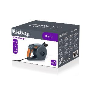 Насос электрический 12В "Powergrip DC" от прикуривателя, повыш.мощн., 680л/м, 3 насадки в комплекте, Bestway 62164 BW