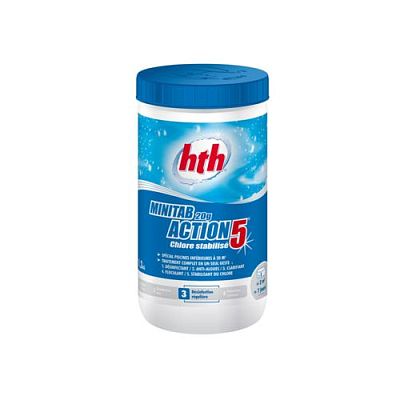 Многофункц. табл.стабилиз. хлора 5 в 1, MINITAB ACTION 5, 20гр. 1,2кг