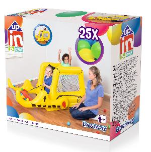 Игровой центр 198x105x84см "Бульдозер" с мячами (25шт), от 2 лет, Bestway 52278 BW