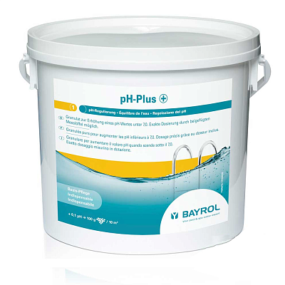pН-плюс (PH plus), 5 кг ведро, порошок для повышения уровня рН воды