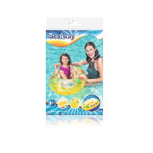 Надувная лодочка 102х69см "Подводный мир" с окошком, 3-6 лет, Bestway 34037 BW