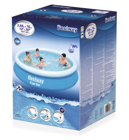 Бассейн Fast Set 366х76см, 5377л, Bestway 57273 BW