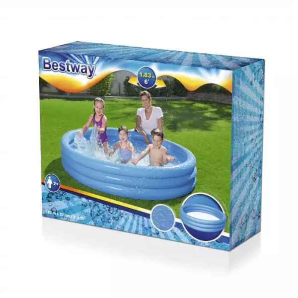 Детский надувной бассейн 183х33см, 480л, от 2 лет, Bestway 51027 BW