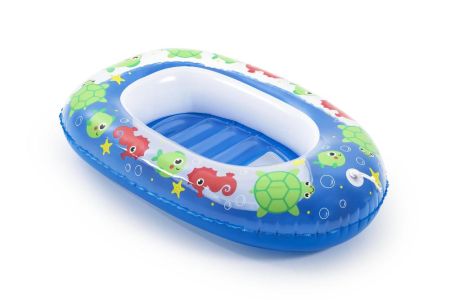 Надувная лодочка 102х69см "Подводный мир" с окошком, 3-6 лет, Bestway 34037 BW