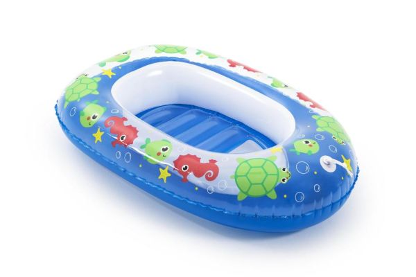 Надувная лодочка 102х69см "Подводный мир" с окошком, 3-6 лет, Bestway 34037 BW
