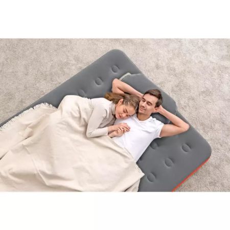 Надувной матрас 152х203х22см "Roll & Relax" с сумкой-насосом, до 300кг, Bestway 67703 BW
