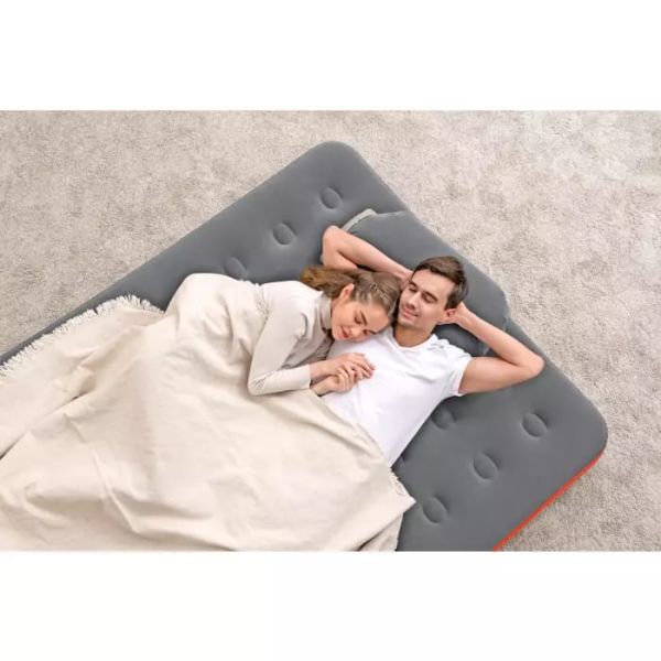 Надувной матрас 152х203х22см "Roll & Relax" с сумкой-насосом, до 300кг, Bestway 67703 BW