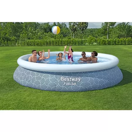 Бассейн Fast Set 457х84см, 9677л, фил.-насос 2006л/ч, Bestway 57313 BW