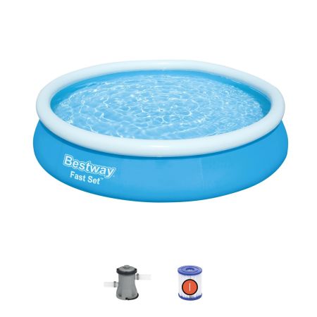 Бассейн Fast Set 366х76см, 5377л, фил.-насос 1249л/ч, Bestway 57274 BW