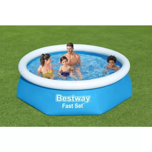 Бассейн Fast Set 244х61см, 1880л, фил.-насос 1249л/ч, Bestway 57450 BW