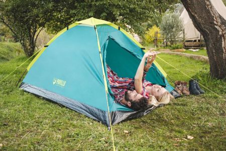 Палатка 2-местная 145x205x100см "Cooldome 2" 1 слой, 190Т polyester PA, 300мм, 110гр/м2 PE, Bestway 68084 BW