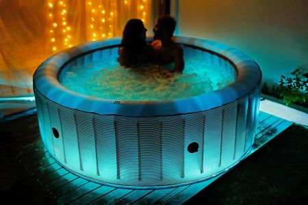 СПА-бассейн 204х70см "Starry" 930л, круглый, аэромассаж, led-подстветка, MSpa C-ST062
