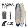 SUP-доска "Magma" 340х84х15см, насос, весло, лиш, киль, ремнабор, сумка, до 150кг, Aqua Marina BT-23MAP