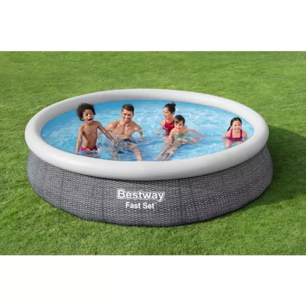 Бассейн Fast Set 366х76см, 5377л, фил.-насос 1249л/ч, Bestway 57445 BW