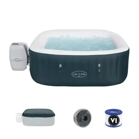 СПА-бассейн 180x180x66см "Ibiza EnergySense AirJet 6", квадратный, аэромассаж, Bestway 6002U BW