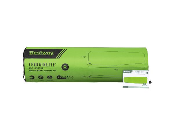 Самонадувающийся спальный коврик каремат "TerrainLite" 183x51x2.5см, Bestway 69620 BW