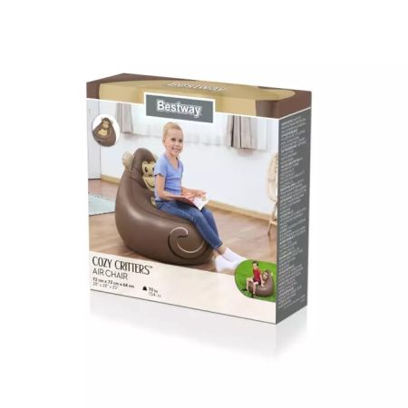 Надувное кресло 72х72см "Cozy Critters", 3 вида, Bestway 75116 BW