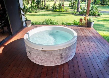 СПА-бассейн 180х65см "Cocoon" 850л, круглый, гидромассаж, аэромассаж(3 коробки A.B.C.), MSpa F-CO066WE
