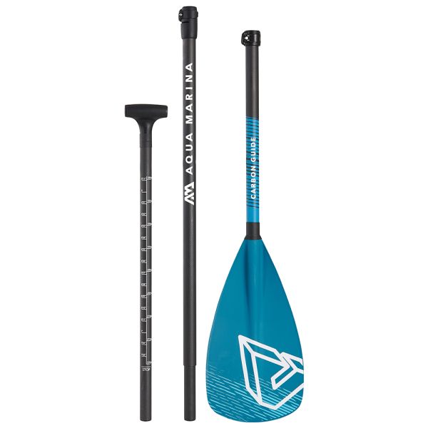 Весло "CARBON GUIDE" для SUP-доски, карбон, трехсекционное, регулируемое 180-220 см, Aqua Marina B0303014