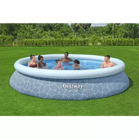 Бассейн Fast Set 396х84см, 7340л, фил.-насос 2006л/ч, Bestway 57376 BW