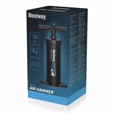 Насос ручной 37см, 2.8л/цикл, шланг с 3-мя насадками, Bestway 62086 BW