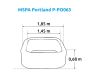 СПА-бассейн 185х185х68см "Portland" 930л, квадратный, аэромассаж, MSpa P-PO063