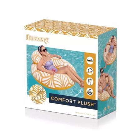 Надувной круг 118х117см "Comfort Plush Deluxe", Bestway 43643 BW