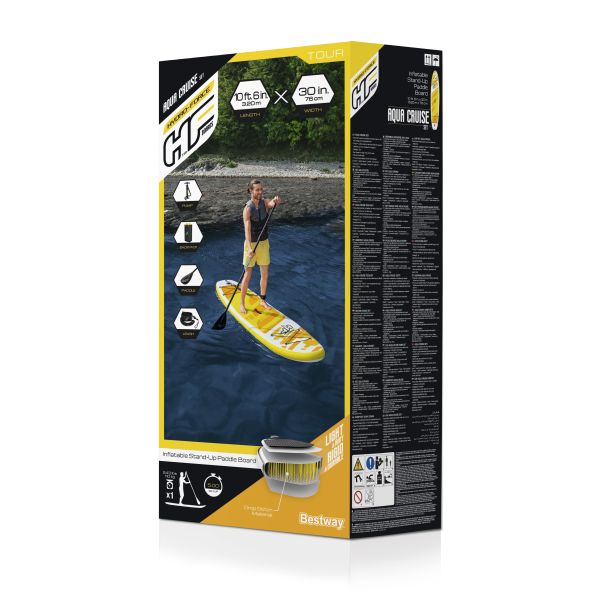 SUP-доска "Aqua Cruise" 320x76x12см, насос, весло, лиш, ремнабор, сумка, до 110кг, Bestway 65348 BW