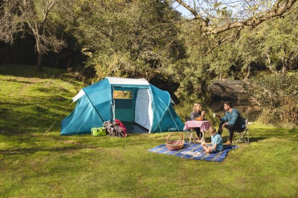 Палатка 4-местная 460x230x185см "Family Ground 4" 2 слоя, 190T polyester PU, 2000мм, 120гр/м2 PE, Bestway 68093 BW