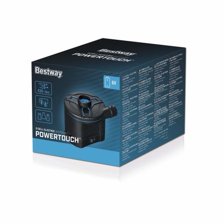 Насос электрический 6.0В на батарейках 4хLR20/D , 430 л/мин, 3 насадки, Bestway 62254 BW
