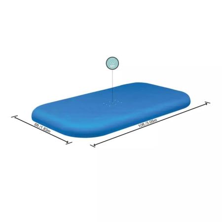 Тент для детских бассейнов 305х183х46см (54150 BW) и 305х183х56см (54009 BW), 340х230см, Bestway 58108 BW
