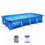 Каркасный бассейн Steel Pro 400х211х81см, 5700л, фил.-насос 1249л/ч, Bestway 56424 BW