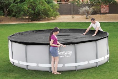 Тент для каркасного бассейна 427см (D427см), Bestway 58248 BW