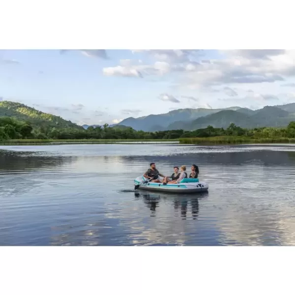 Надувная лодка "Adventure Elite X4 Raft Set" 315х165см, алюм.вёсла, насос 62086, до 500кг, Bestway 65158 BW