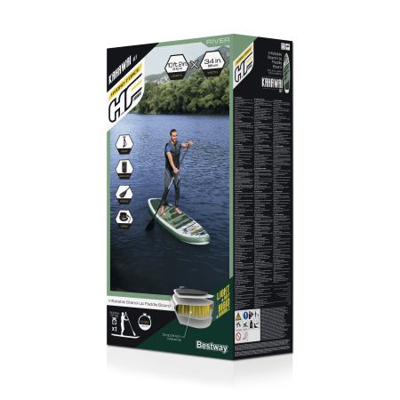 SUP-доска "Kahawai" 310x86x15см, насос, весло, лиш, ремнабор, сумка, до 140кг, Bestway 65308 BW