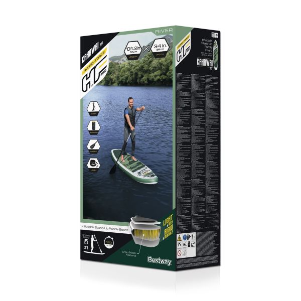 SUP-доска "Kahawai" 310x86x15см, насос, весло, лиш, ремнабор, сумка, до 140кг, Bestway 65308 BW
