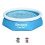 Бассейн Fast Set 244х61см, 1880л, фил.-насос 1249л/ч, Bestway 57450 BW