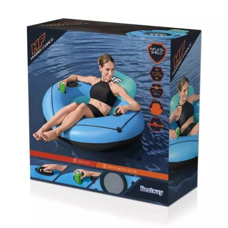 Надувной круг-кресло 119см (106х106х45см) "Whitecap Rider" с ручками, до 90кг, Bestway 43108 BW